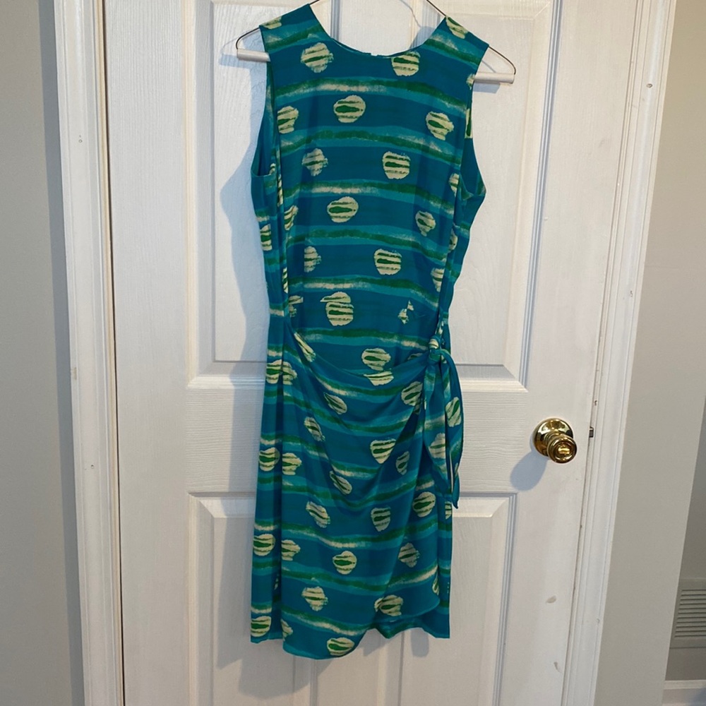 Women’s multi turquoise wrap dress